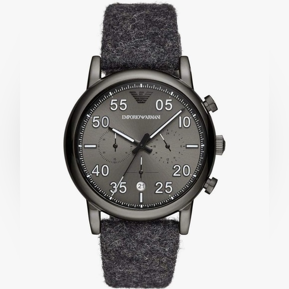 Emporio Armani Luigi Analog Grey Dial Men's Watch-AR11154 - Picture 1 of 9